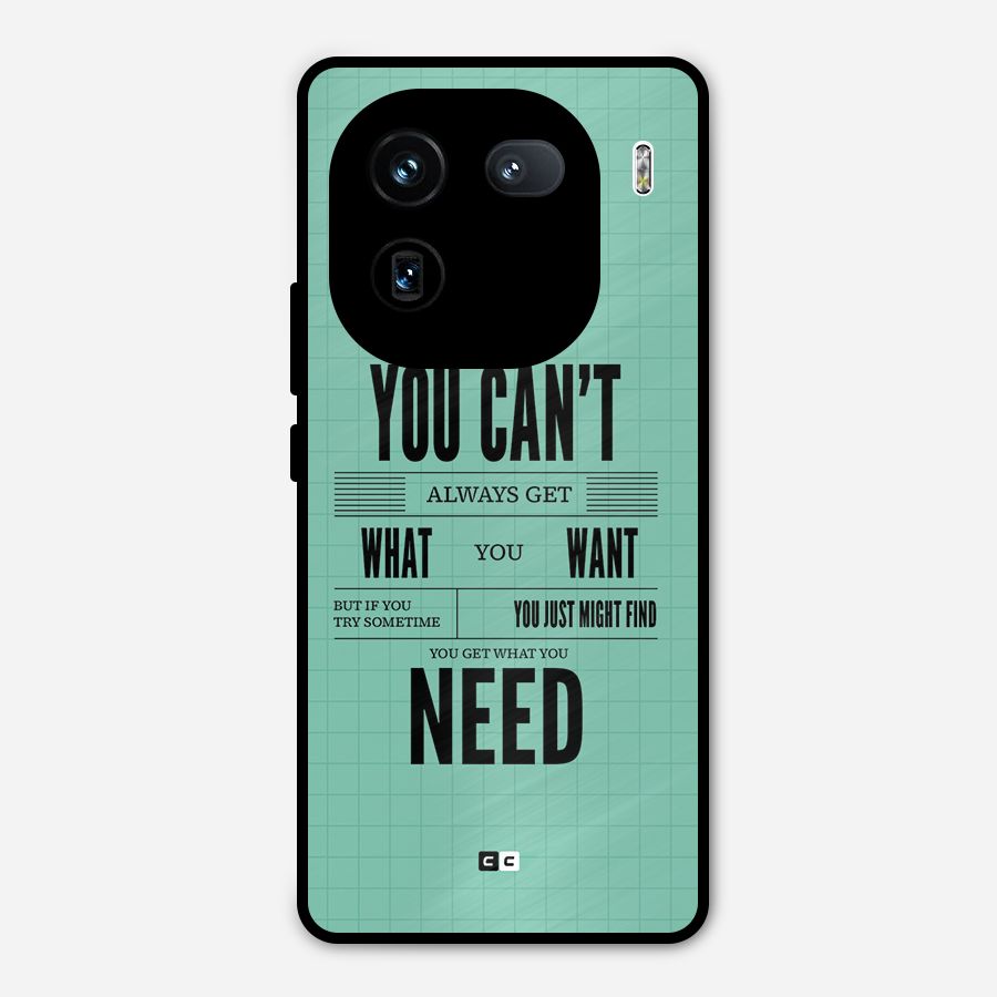 Cant Always Get Metal Back Case for iQOO 12