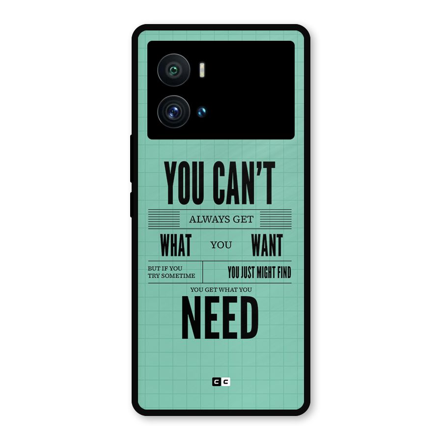 Cant Always Get Metal Back Case for iQOO 9 Pro