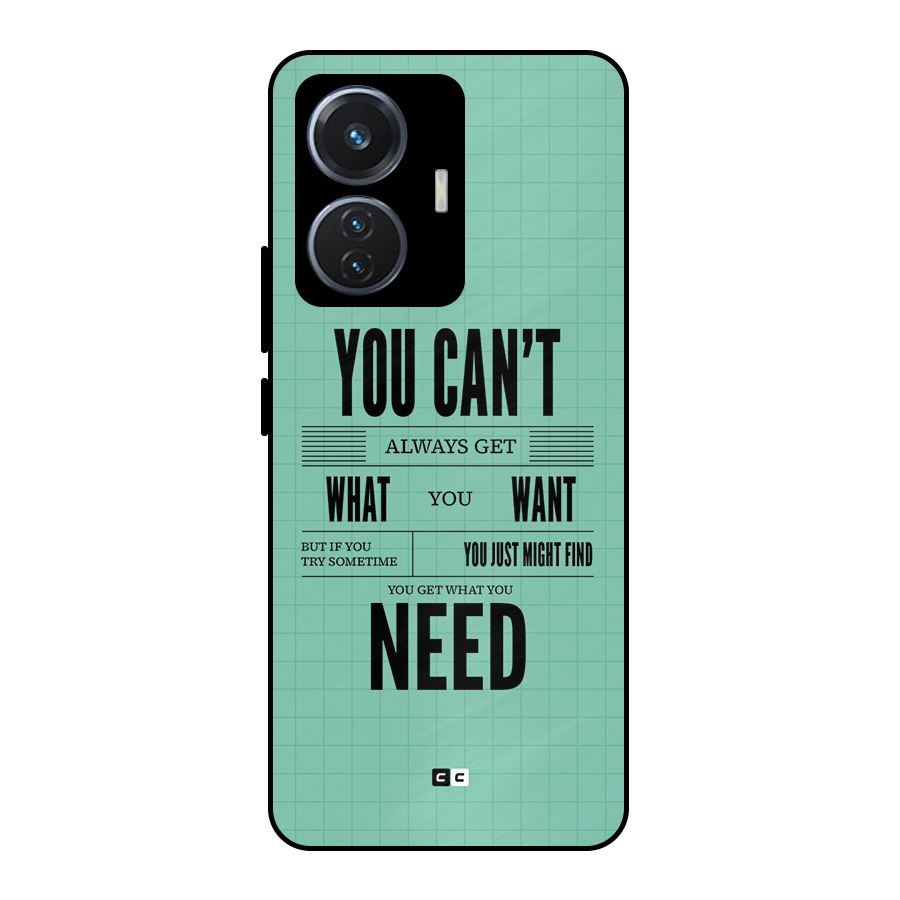 Cant Always Get Metal Back Case for iQOO Z6 44W