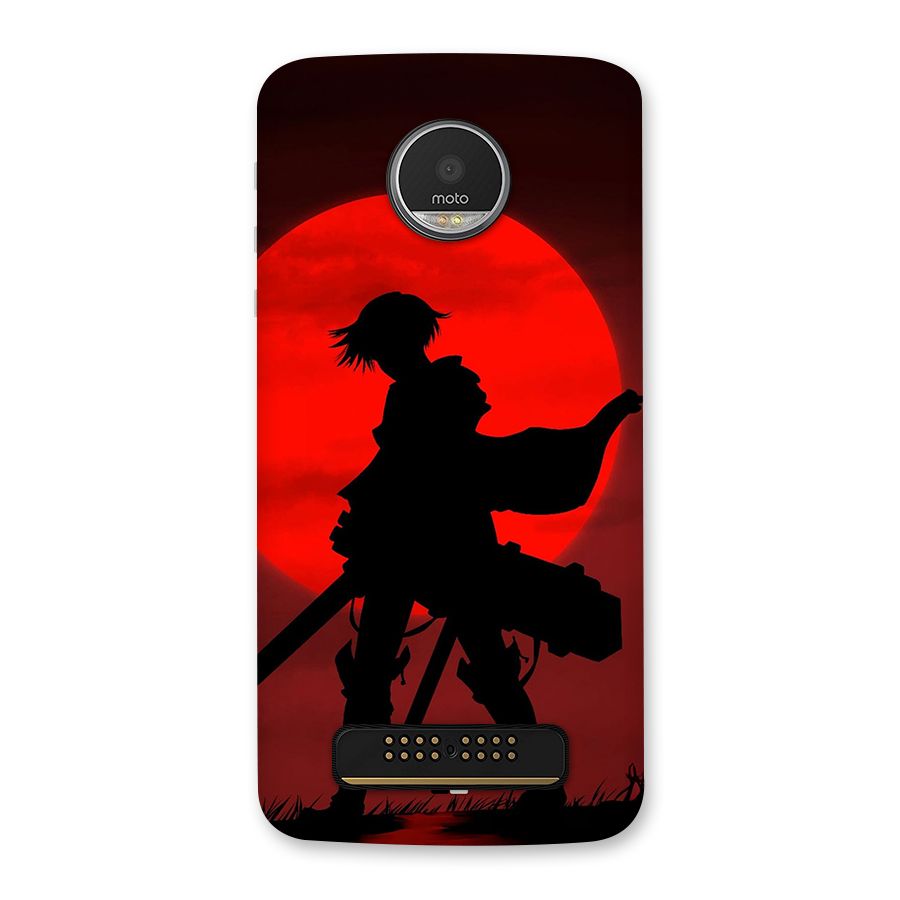 Captain Levi Acramen Back Case for Moto Z Play