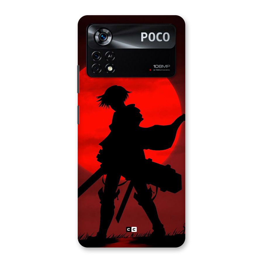 Captain Levi Acramen Back Case for Poco X4 Pro 5G
