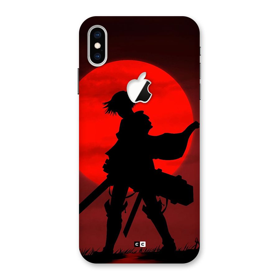 Captain Levi Acramen Back Case for iPhone XS Max Apple Cut