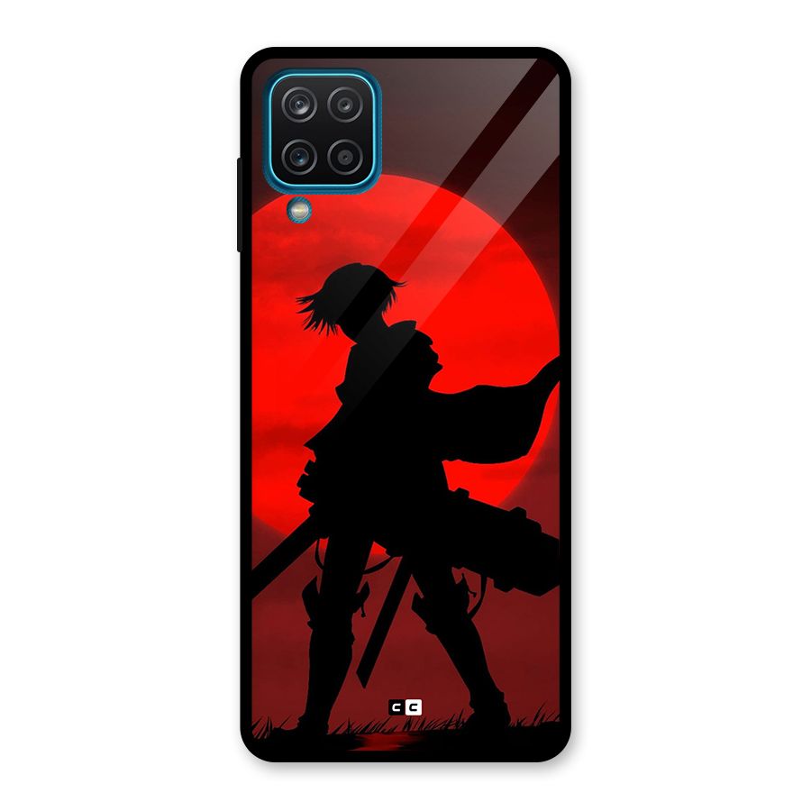 Captain Levi Acramen Glass Back Case for Galaxy A12