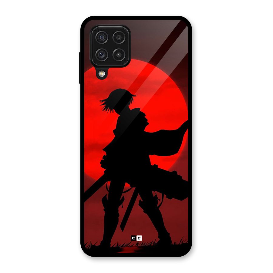 Captain Levi Acramen Glass Back Case for Galaxy A22 4G