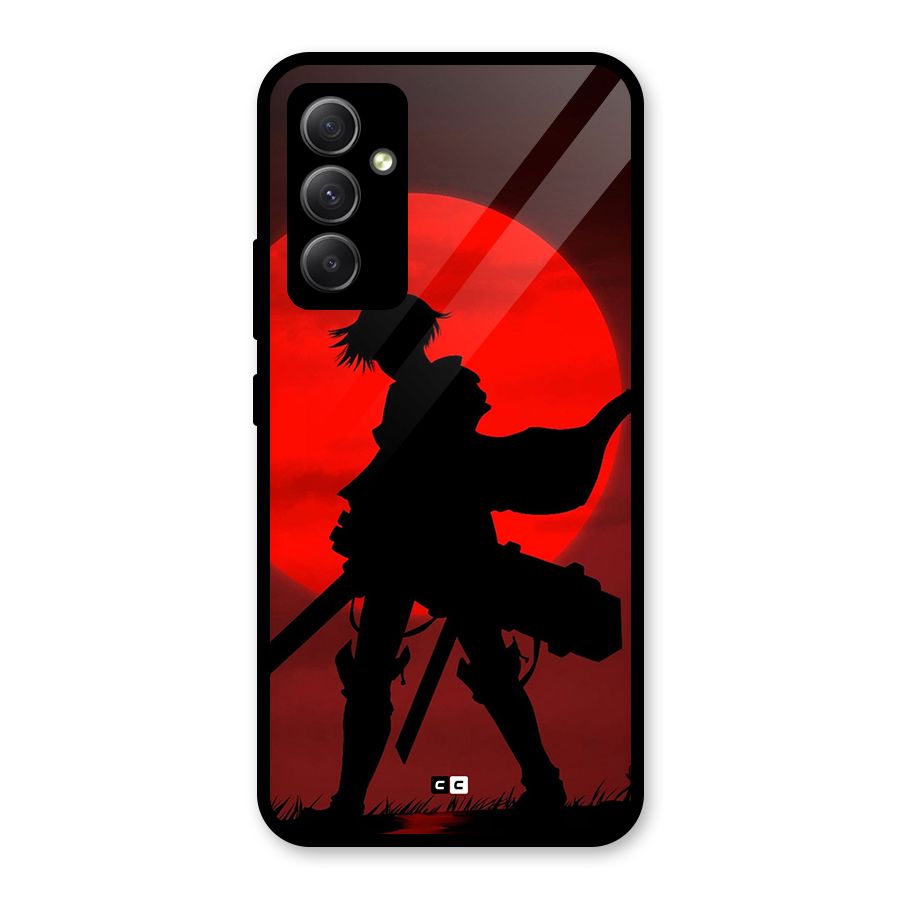 Captain Levi Acramen Glass Back Case for Galaxy A34