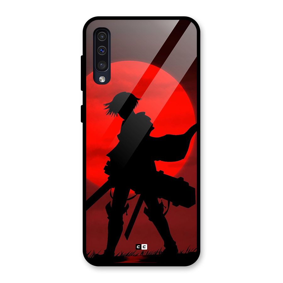 Captain Levi Acramen Glass Back Case for Galaxy A50s