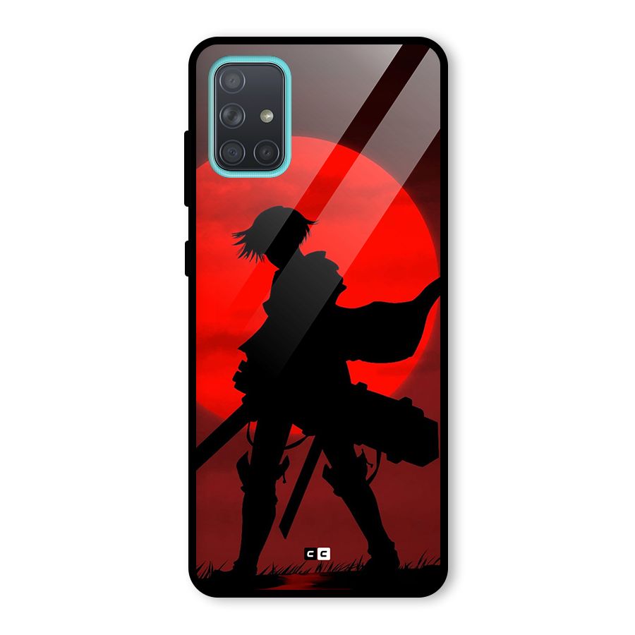 Captain Levi Acramen Glass Back Case for Galaxy A71