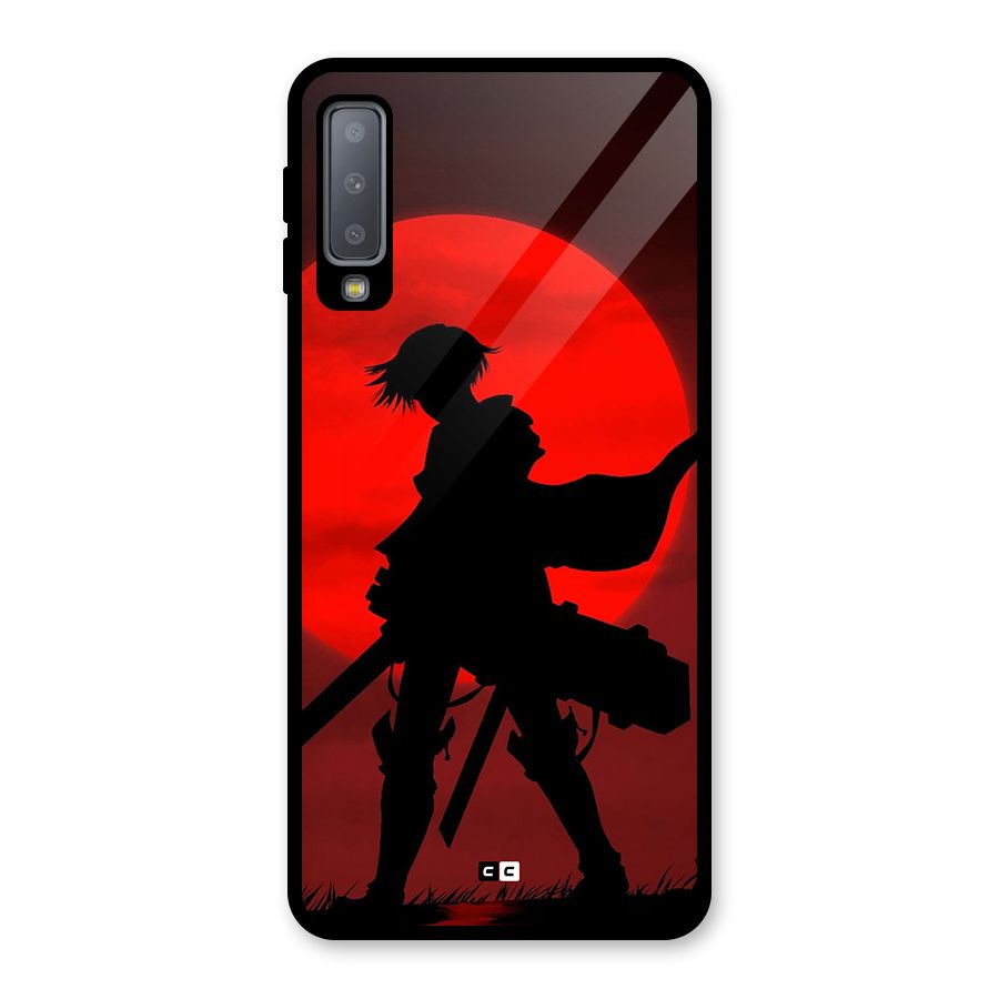 Captain Levi Acramen Glass Back Case for Galaxy A7 (2018)