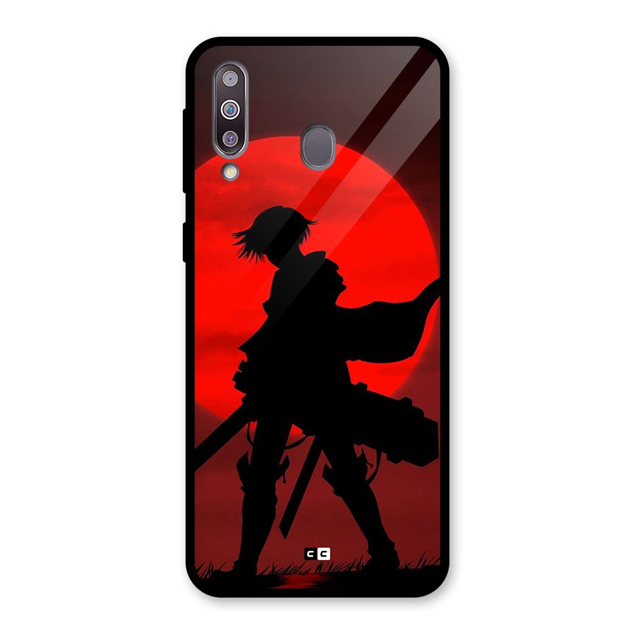 Captain Levi Acramen Glass Back Case for Galaxy M30