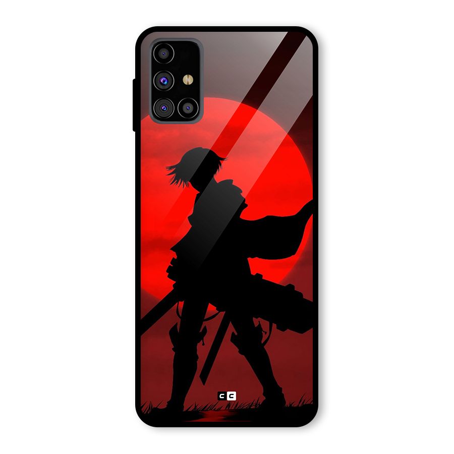 Captain Levi Acramen Glass Back Case for Galaxy M31s