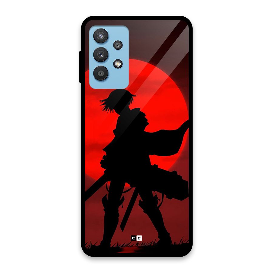 Captain Levi Acramen Glass Back Case for Galaxy M32 5G