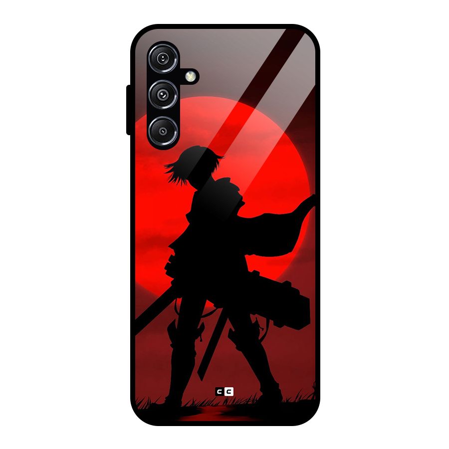 Captain Levi Acramen Glass Back Case for Galaxy M34 5G