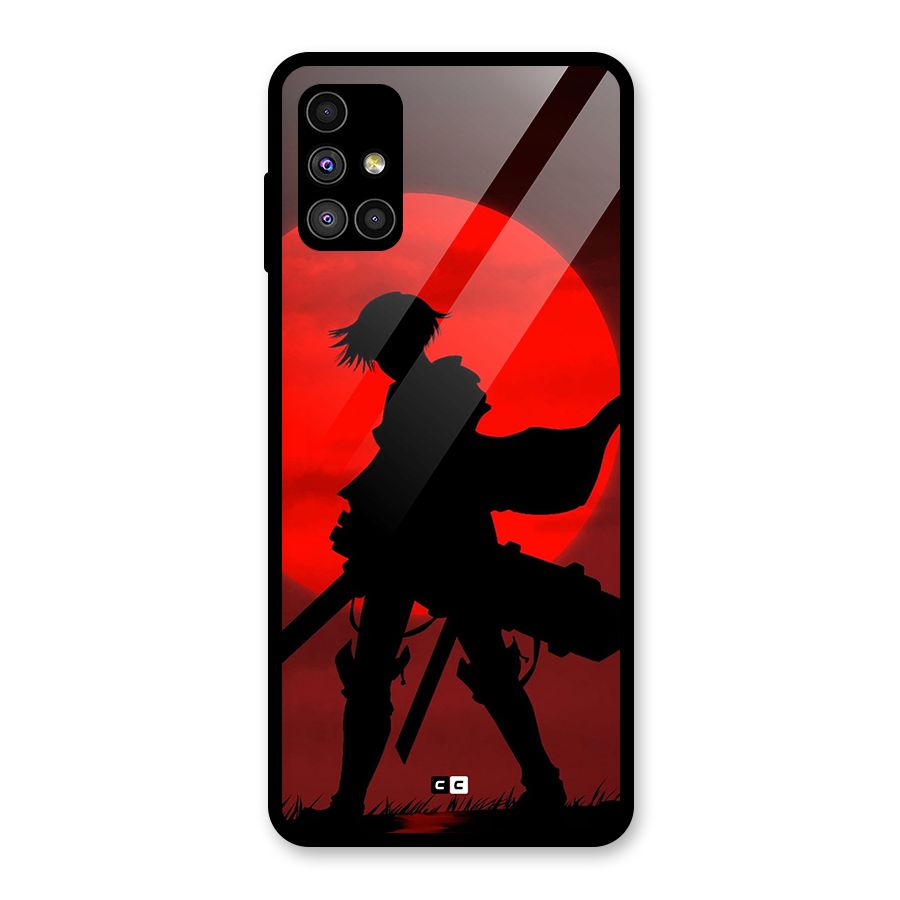 Captain Levi Acramen Glass Back Case for Galaxy M51