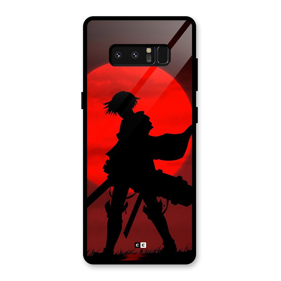 Captain Levi Acramen Glass Back Case for Galaxy Note 8
