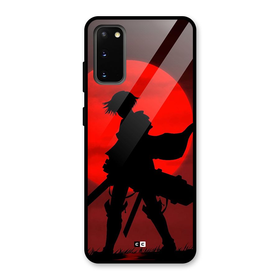 Captain Levi Acramen Glass Back Case for Galaxy S20