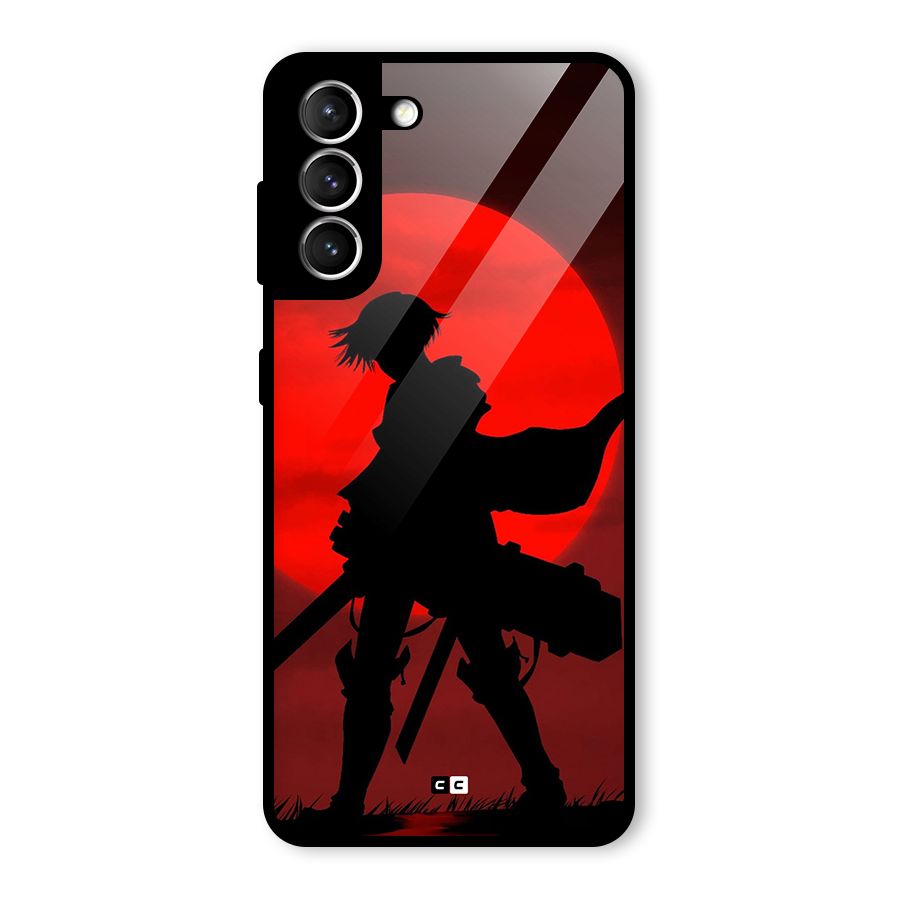 Captain Levi Acramen Glass Back Case for Galaxy S21 5G