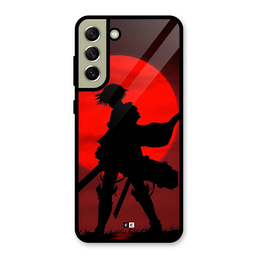 Captain Levi Acramen Glass Back Case for Galaxy S21 FE 5G