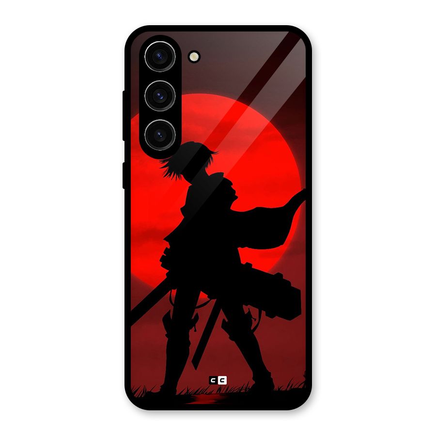 Captain Levi Acramen Glass Back Case for Galaxy S23 Plus