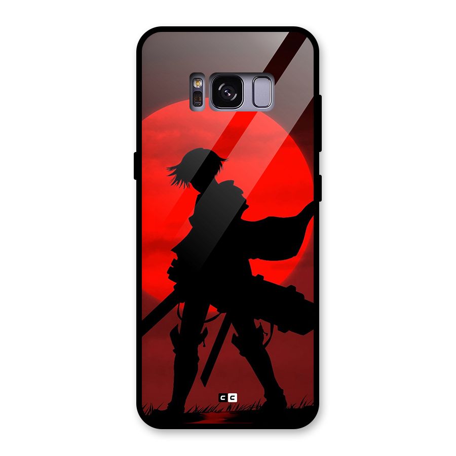 Captain Levi Acramen Glass Back Case for Galaxy S8
