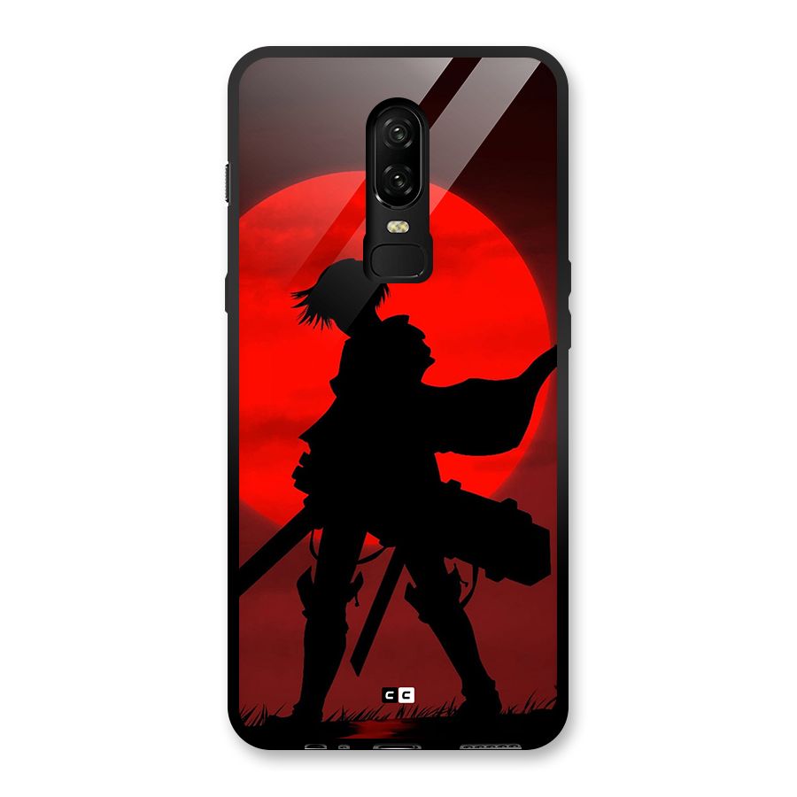Captain Levi Acramen Glass Back Case for OnePlus 6