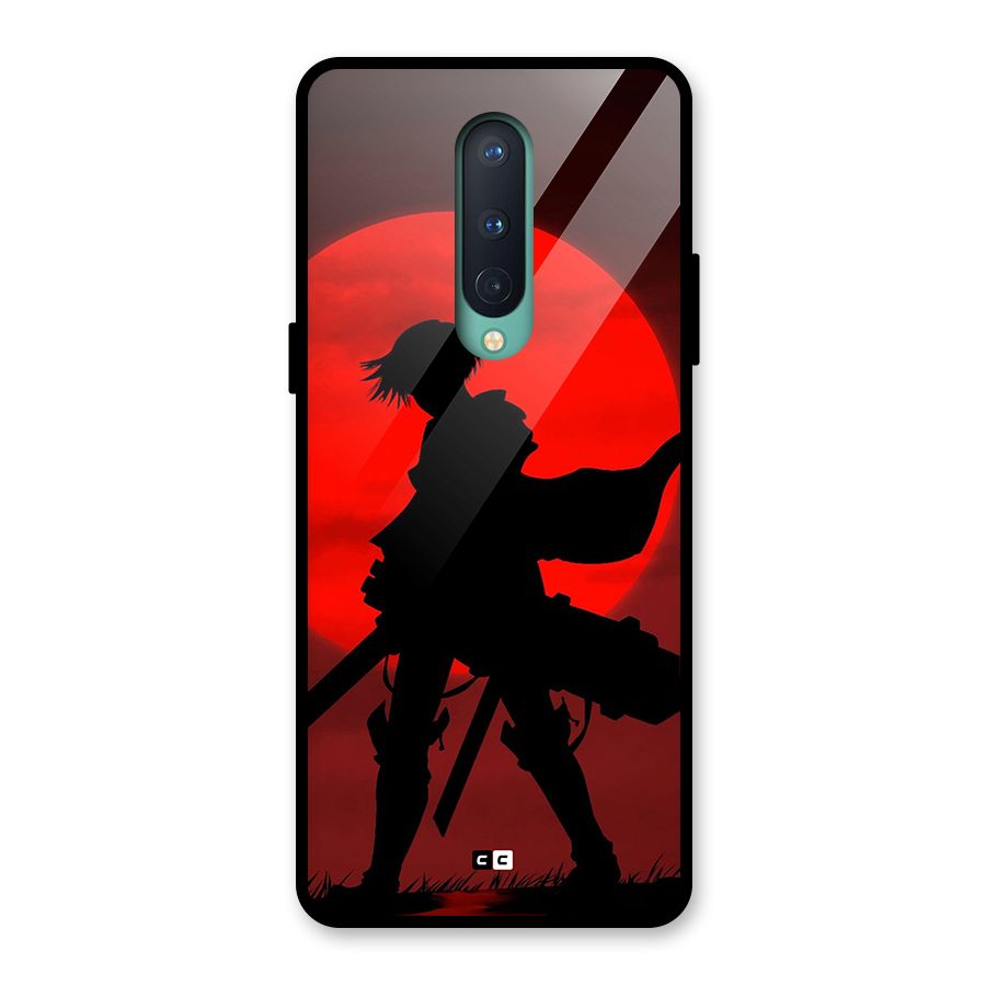 Captain Levi Acramen Glass Back Case for OnePlus 8