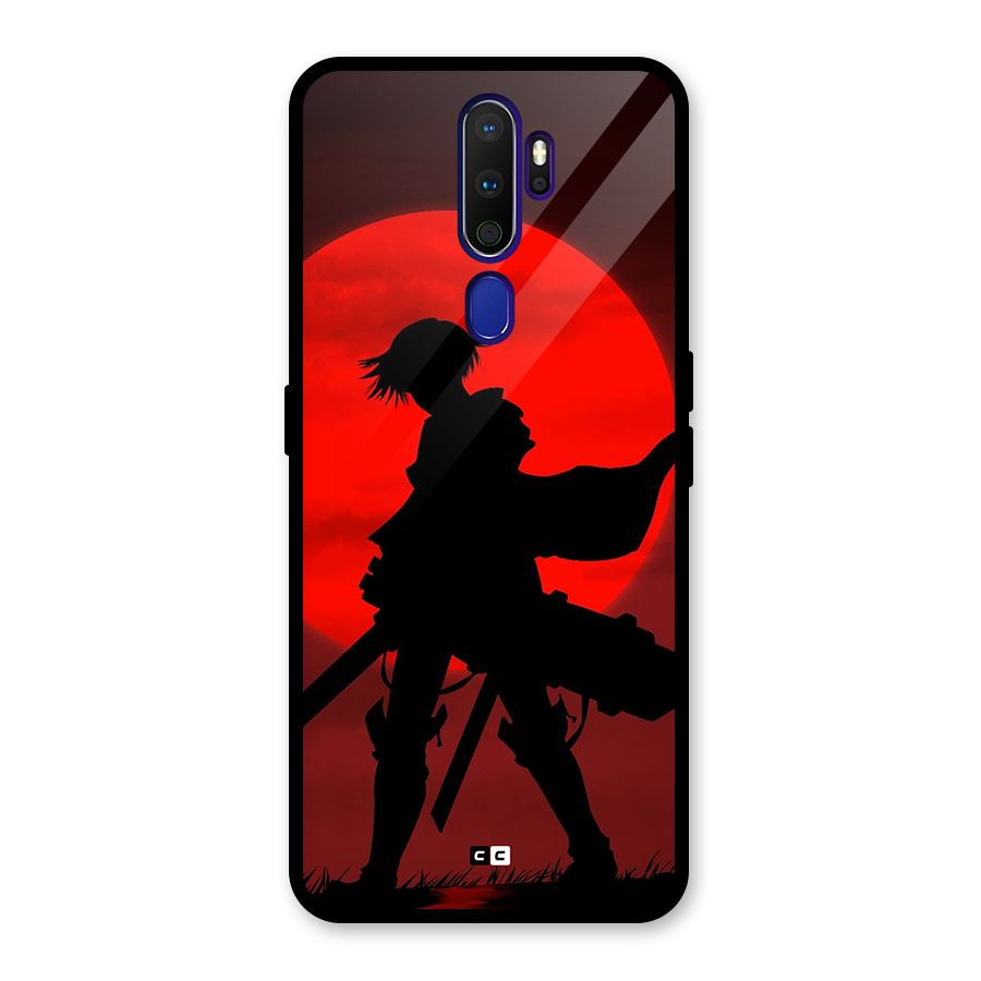 Captain Levi Acramen Glass Back Case for Oppo A9 (2020)