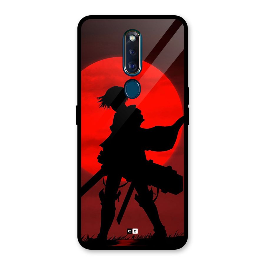 Captain Levi Acramen Glass Back Case for Oppo F11 Pro