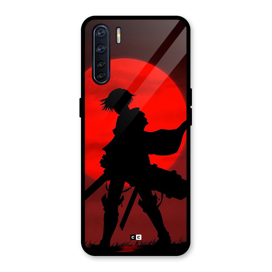 Captain Levi Acramen Glass Back Case for Oppo F15