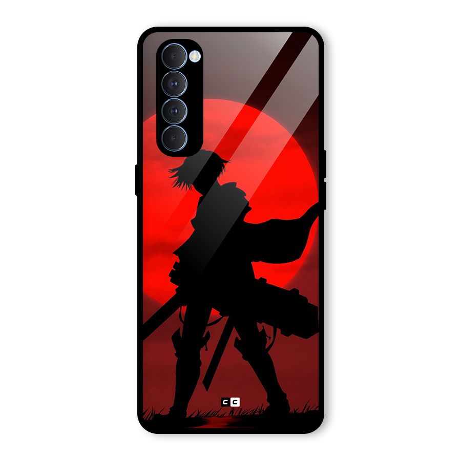 Captain Levi Acramen Glass Back Case for Oppo Reno4 Pro