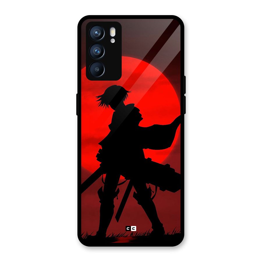 Captain Levi Acramen Glass Back Case for Oppo Reno6 5G