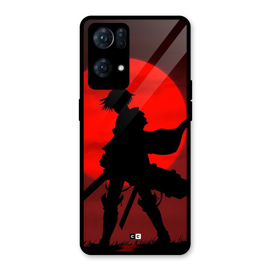 Captain Levi Acramen Glass Back Case for Oppo Reno7 Pro 5G