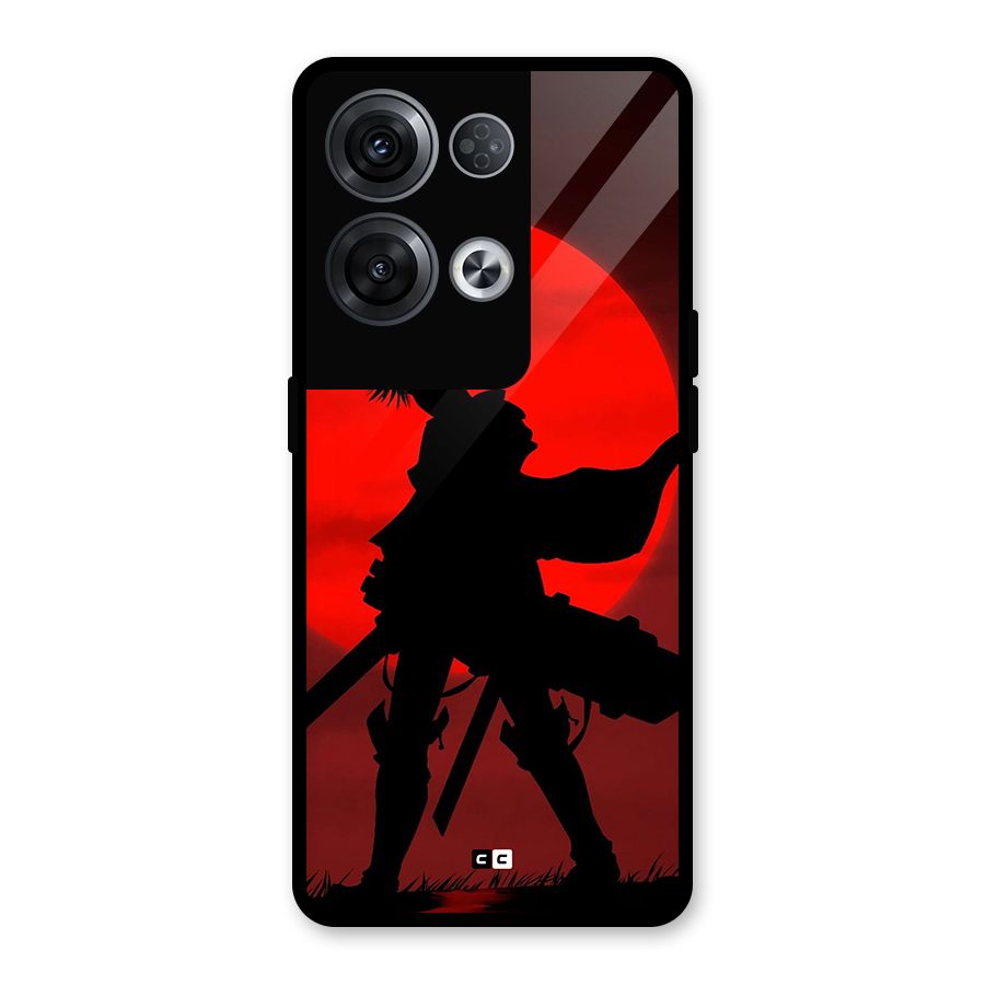 Captain Levi Acramen Glass Back Case for Oppo Reno8 Pro 5G