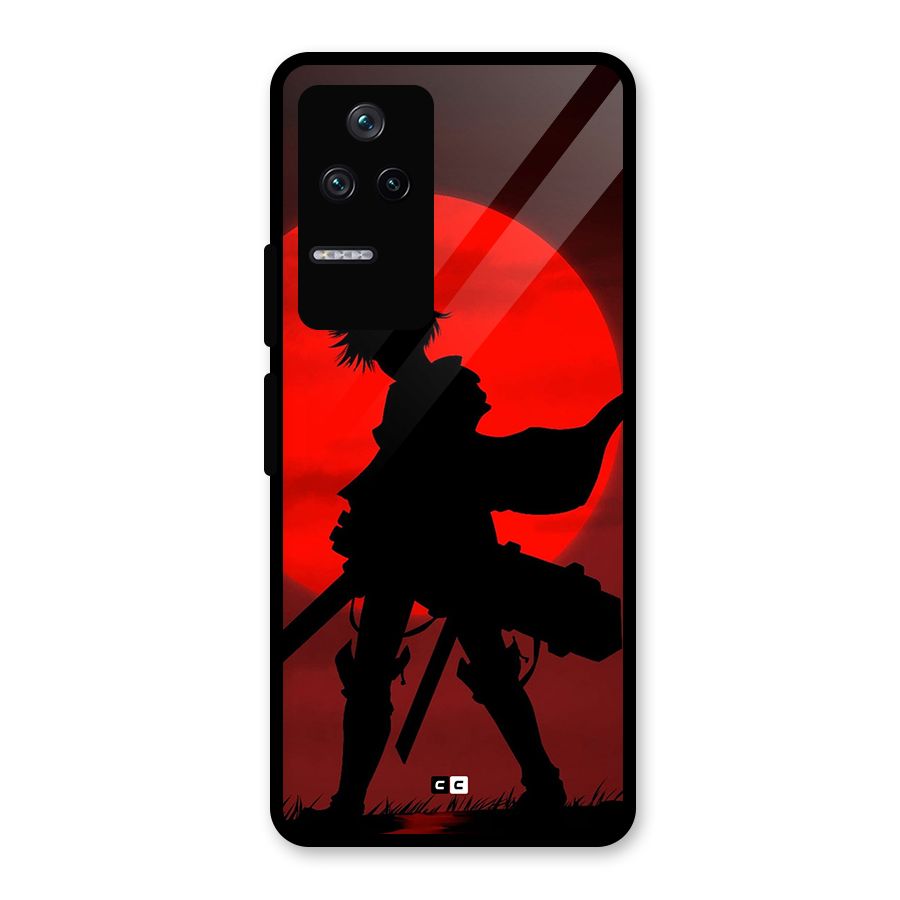 Captain Levi Acramen Glass Back Case for Poco F4 5G