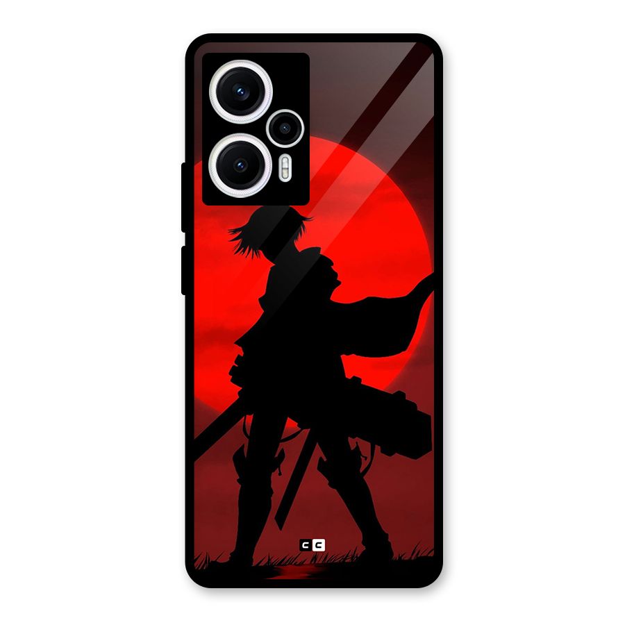 Captain Levi Acramen Glass Back Case for Poco F5