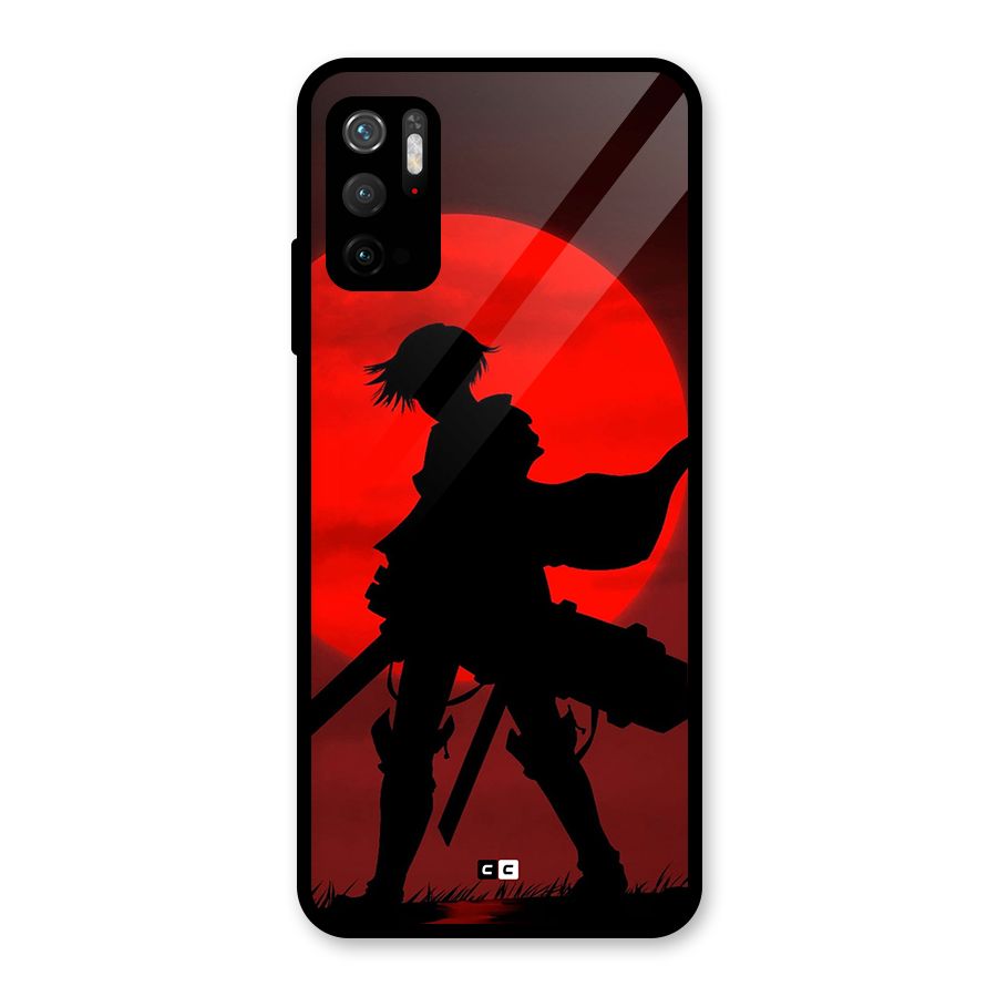 Captain Levi Acramen Glass Back Case for Poco M3 Pro 5G