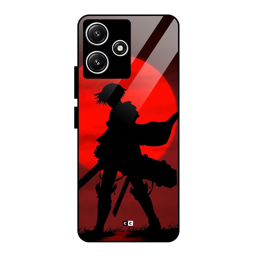 Captain Levi Acramen Glass Back Case for Poco M6 Pro