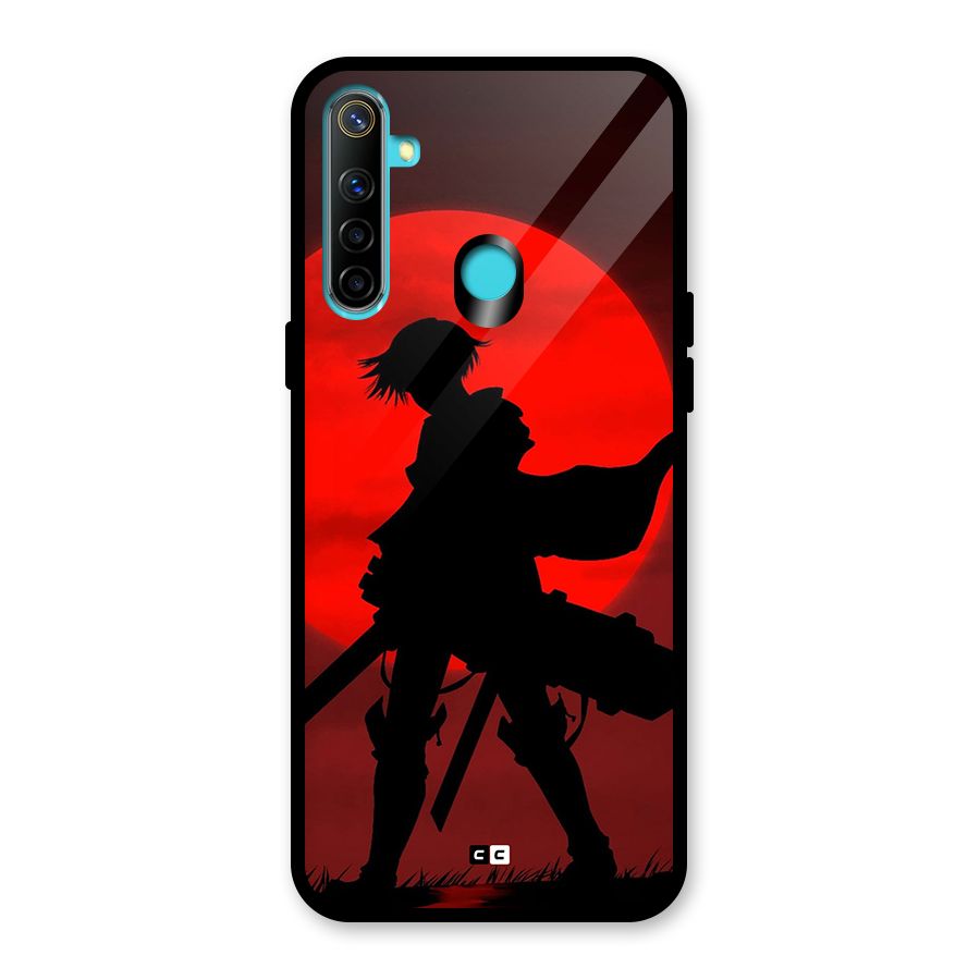 Captain Levi Acramen Glass Back Case for Realme 5i