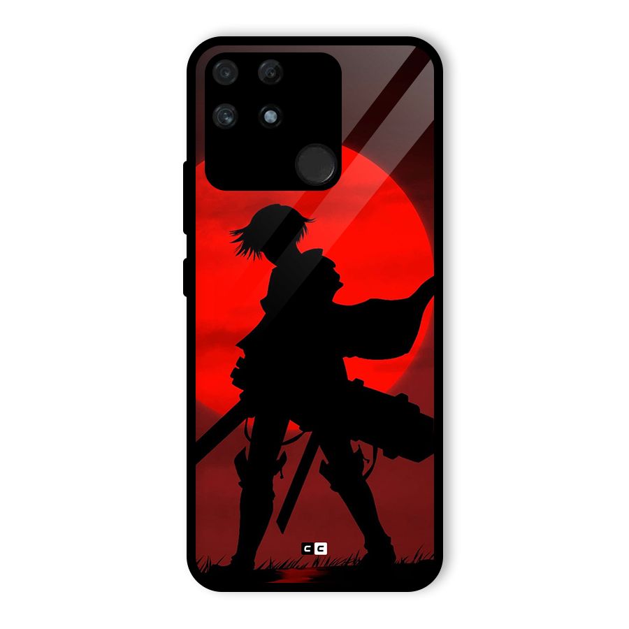 Captain Levi Acramen Glass Back Case for Realme Narzo 50A