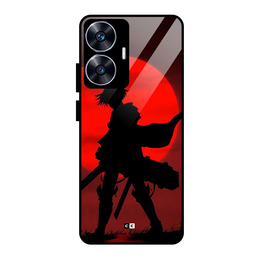 Captain Levi Acramen Glass Back Case for Realme Narzo N55