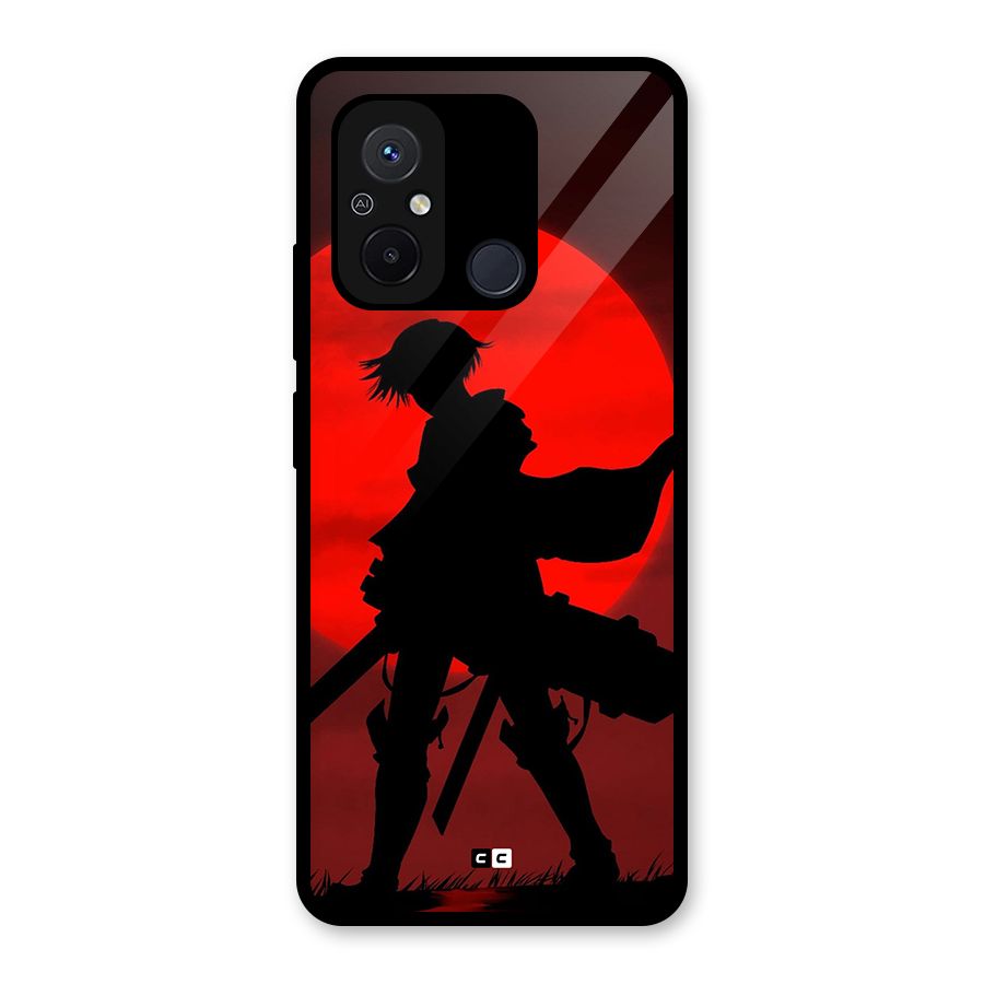 Captain Levi Acramen Glass Back Case for Redmi 12C