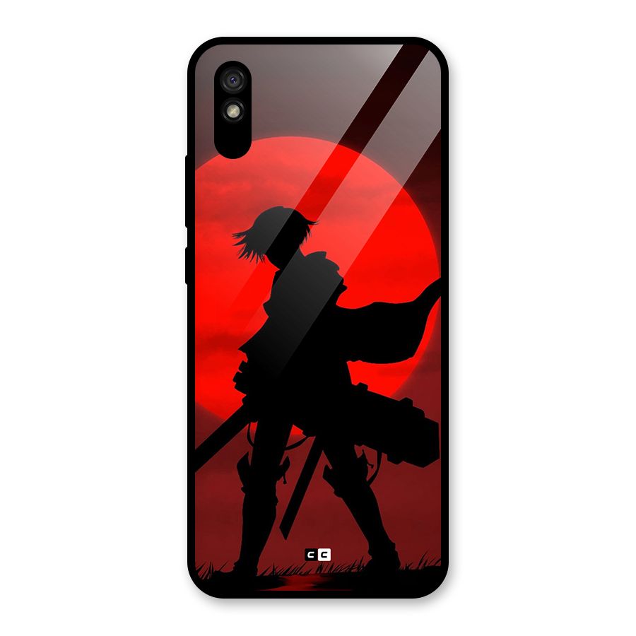 Captain Levi Acramen Glass Back Case for Redmi 9i