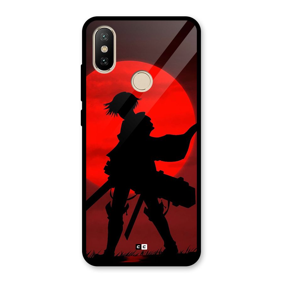 Captain Levi Acramen Glass Back Case for Redmi A2