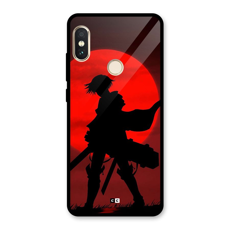 Captain Levi Acramen Glass Back Case for Redmi Note 5 Pro
