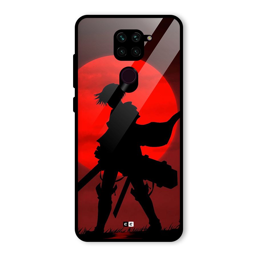 Captain Levi Acramen Glass Back Case for Redmi Note 9