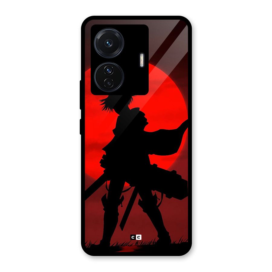 Captain Levi Acramen Glass Back Case for Vivo T1 Pro