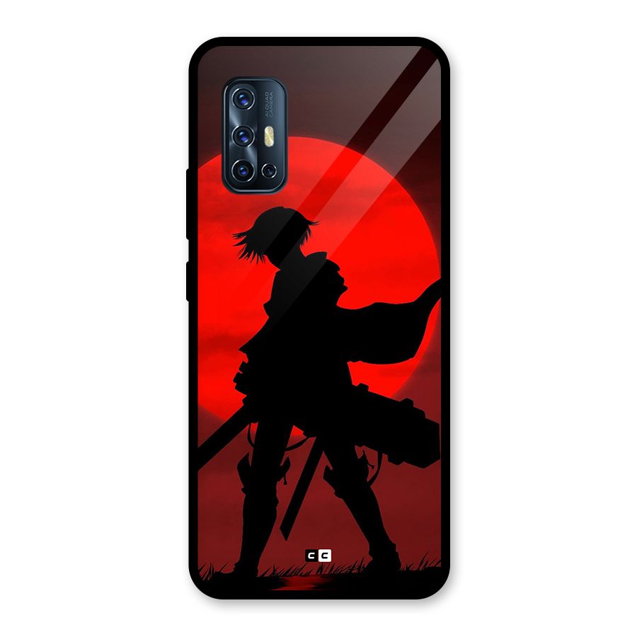 Captain Levi Acramen Glass Back Case for Vivo V17