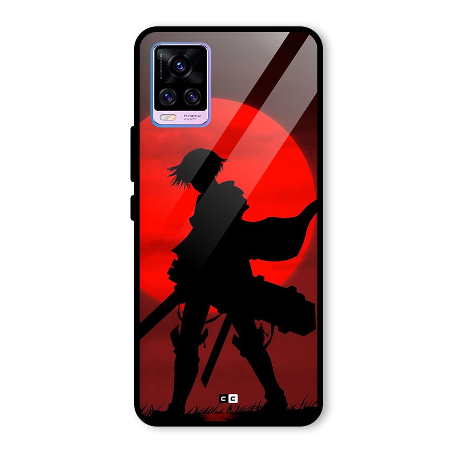 Captain Levi Acramen Glass Back Case for Vivo V20 Pro