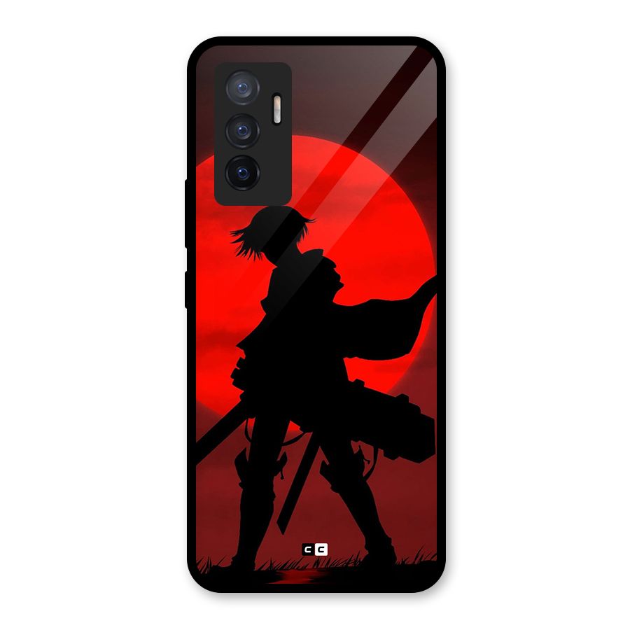 Captain Levi Acramen Glass Back Case for Vivo V23e