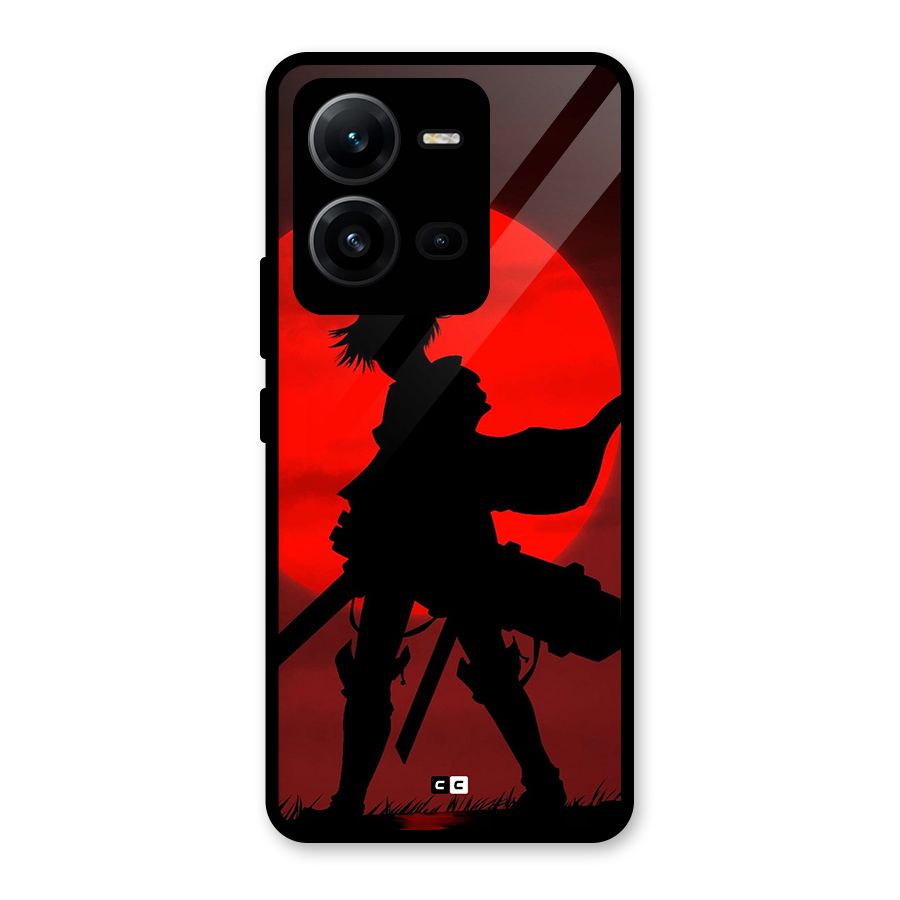 Captain Levi Acramen Glass Back Case for Vivo V25