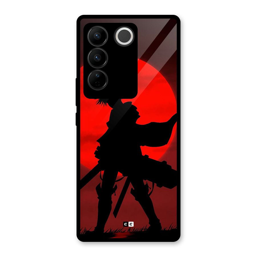 Captain Levi Acramen Glass Back Case for Vivo V27